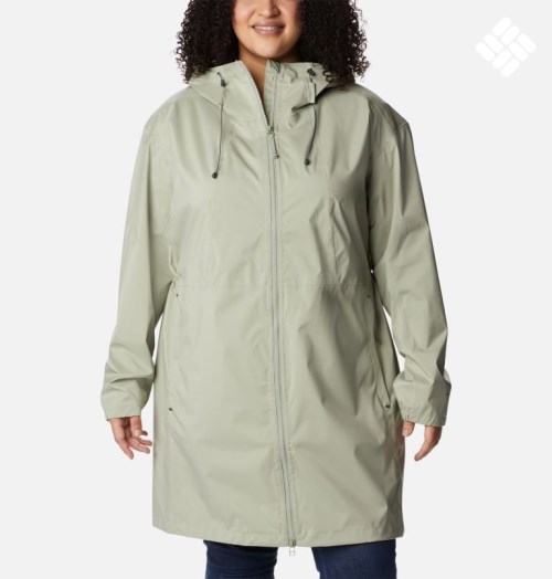 Women's Columbia Weekend Adventure Long Shell Jackets Mint | Plus Size CA-I156A